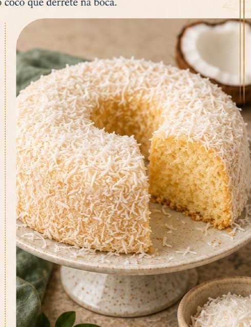 Bolo de Coco Fofo