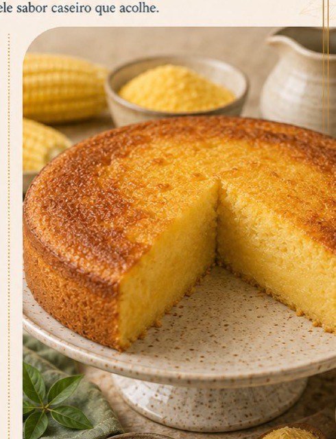 Bolo de Fubá Cremoso