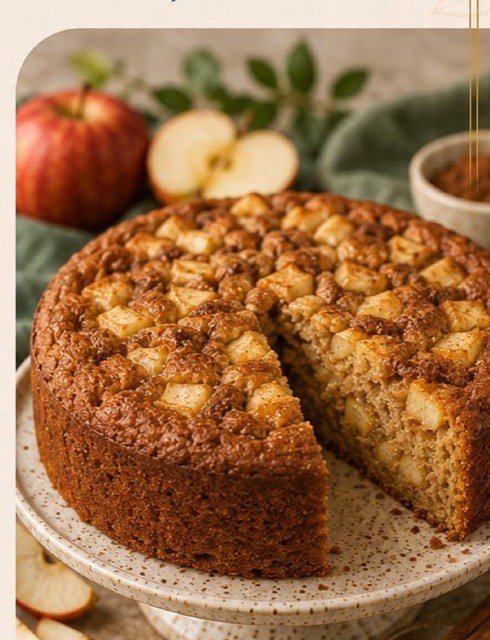 Bolo de Maçã com Canela