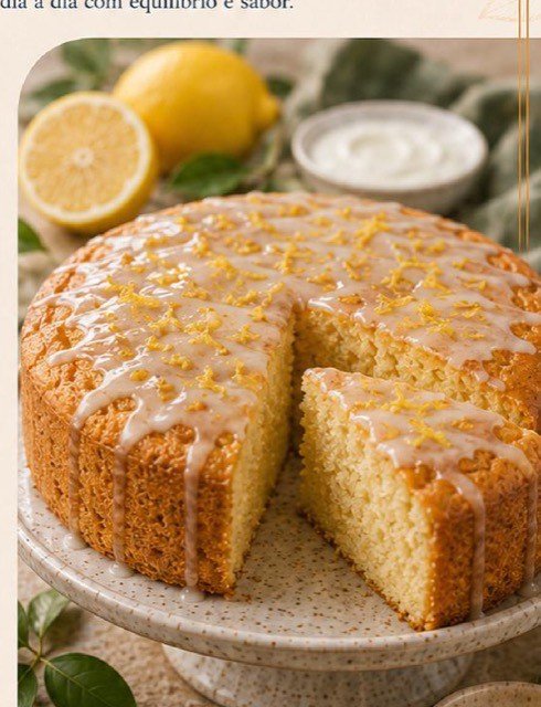 Bolo de Iogurte com Limão