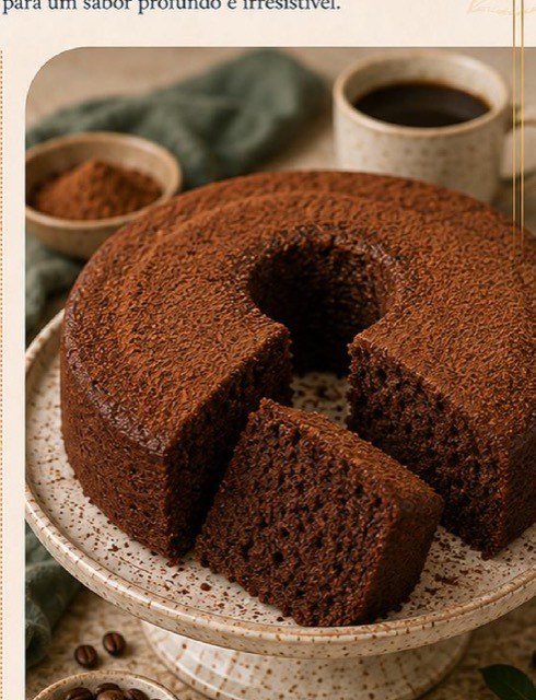 Bolo de Cacau com Café