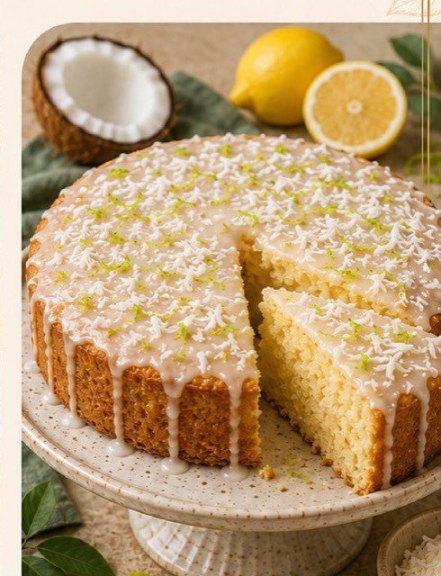 Bolo de Coco com Limão