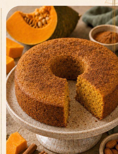 Bolo de Abóbora com Canela