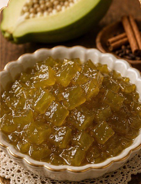 Doce de Mamão Verde Caseiro