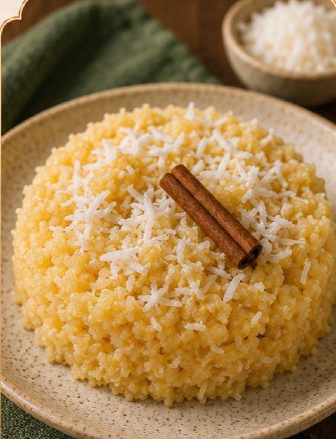 Cuscuz Doce com Coco