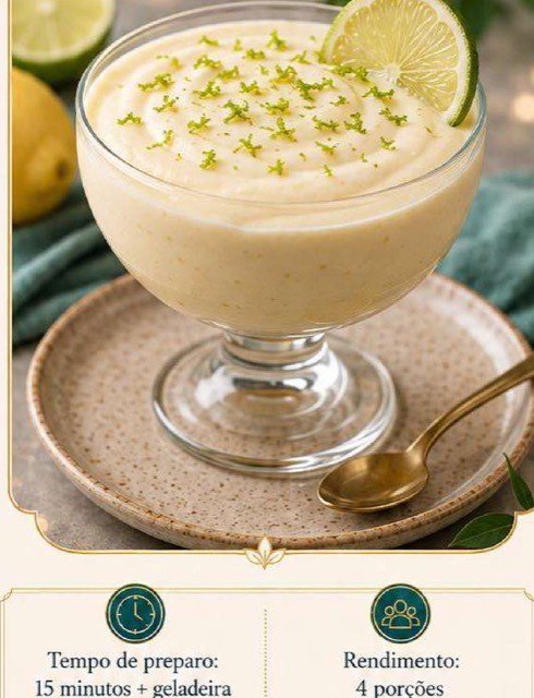 Mousse de Limão Cremoso