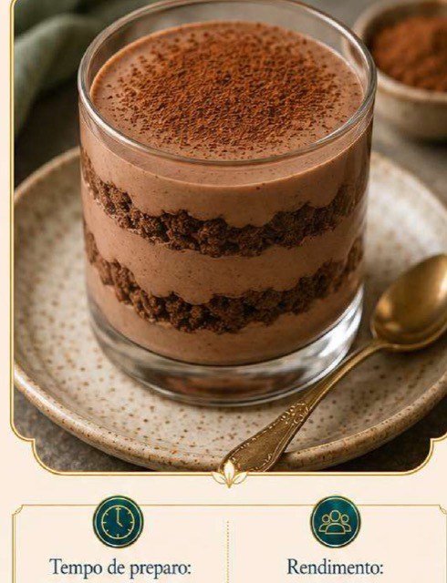 Pavê de Chocolate Leve