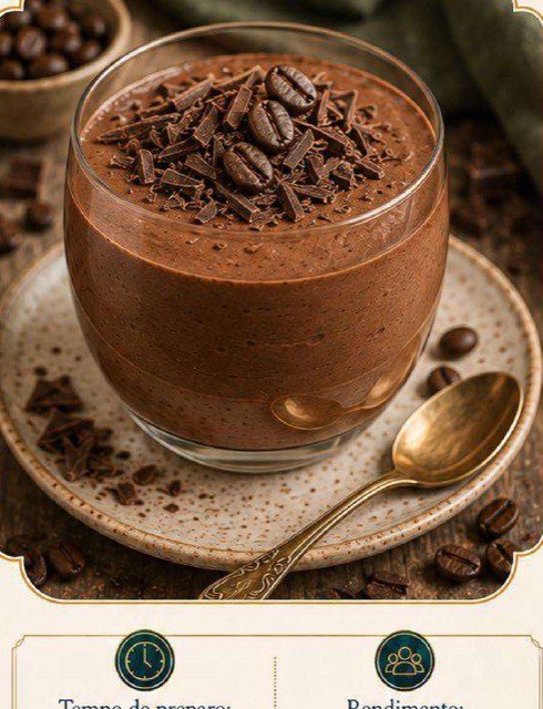 Mousse de Chocolate com Café