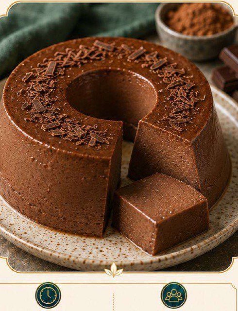 Flan de Chocolate Zero Açúcar