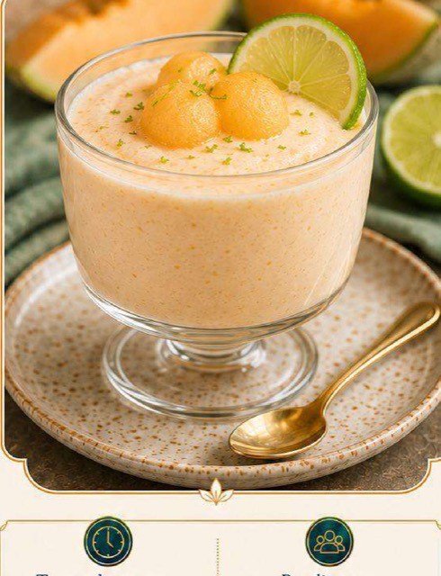 Mousse de Melão com Limão