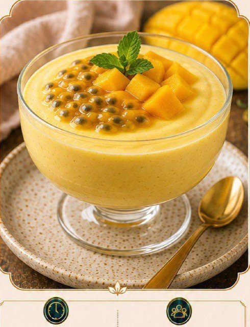 Mousse de Frutas Amarelas