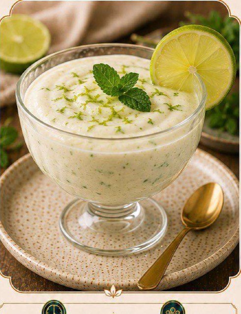Creme de Limão com Hortelã