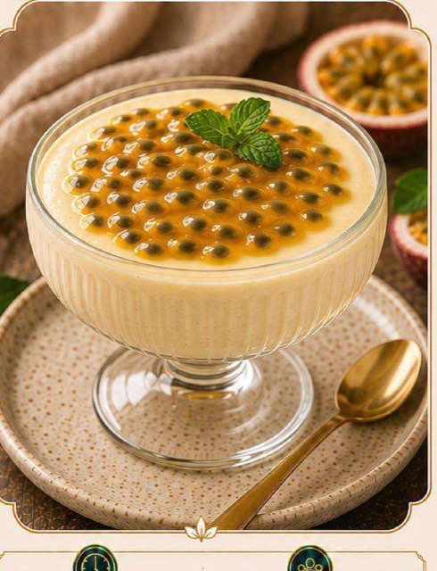 Creme de Maracujá com Iogurte