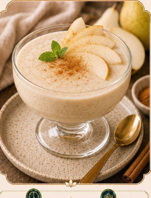 Creme de Pera com Canela