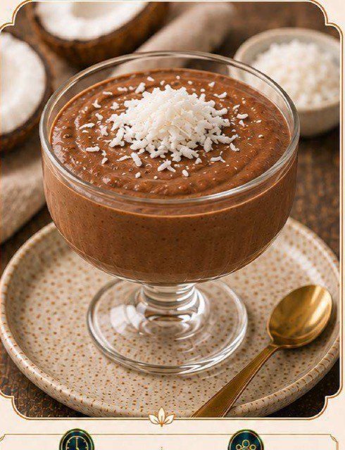 Mousse de Cacau com Coco